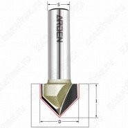 Фреза пазовая V-образная 90 град. ARDEN 200631