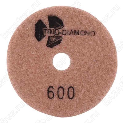 Алмазный гибкий шлифовальный круг "Черепашка" 100мм #600 сухое шлифование