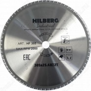 Диск пильный по металлу Hilberg Industrial Металл HF305 (305*25,4*72T)