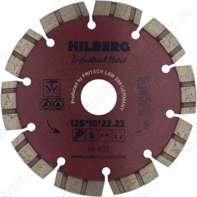 Диск алмазный по железобетону Hilberg Industrial Hard Laser HI802 125мм