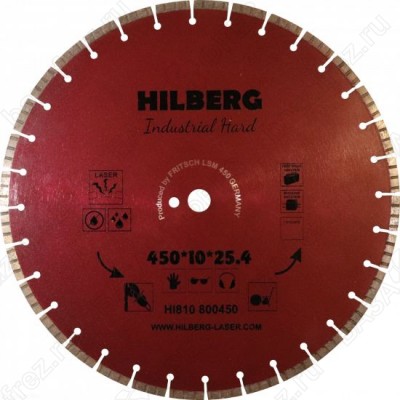 Диск алмазный по железобетону Hilberg Industrial Hard Laser HI810 450мм