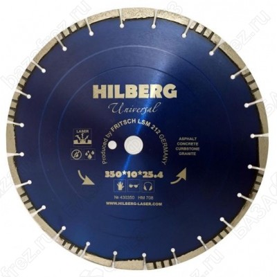 Диск алмазный универсальный Hilberg Universal Laser HM709 400мм