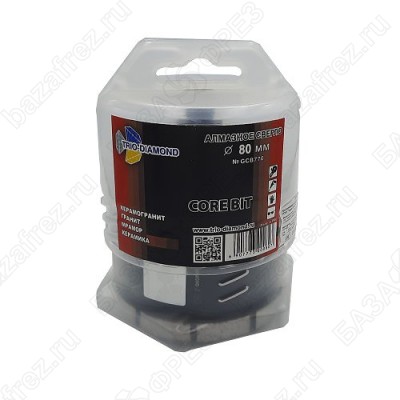 Коронка алмазная по керамограниту Trio-Diamond Grand Silver Welding GCB770 80мм