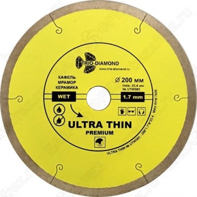 Диск алмазный по керамике Trio-Diamond Ultra Thin Premium UTW505 200мм